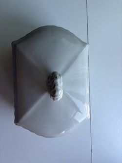 Vintage Red-Cliff Ironstone White Covered Dish