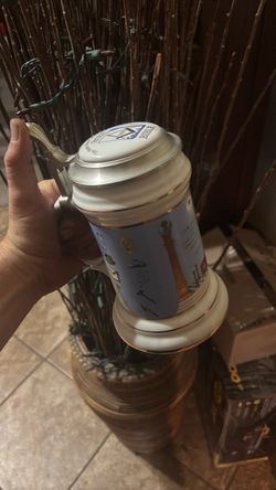 Sacred Once Owned by A master Mason numbered limited Masonic beer stein
