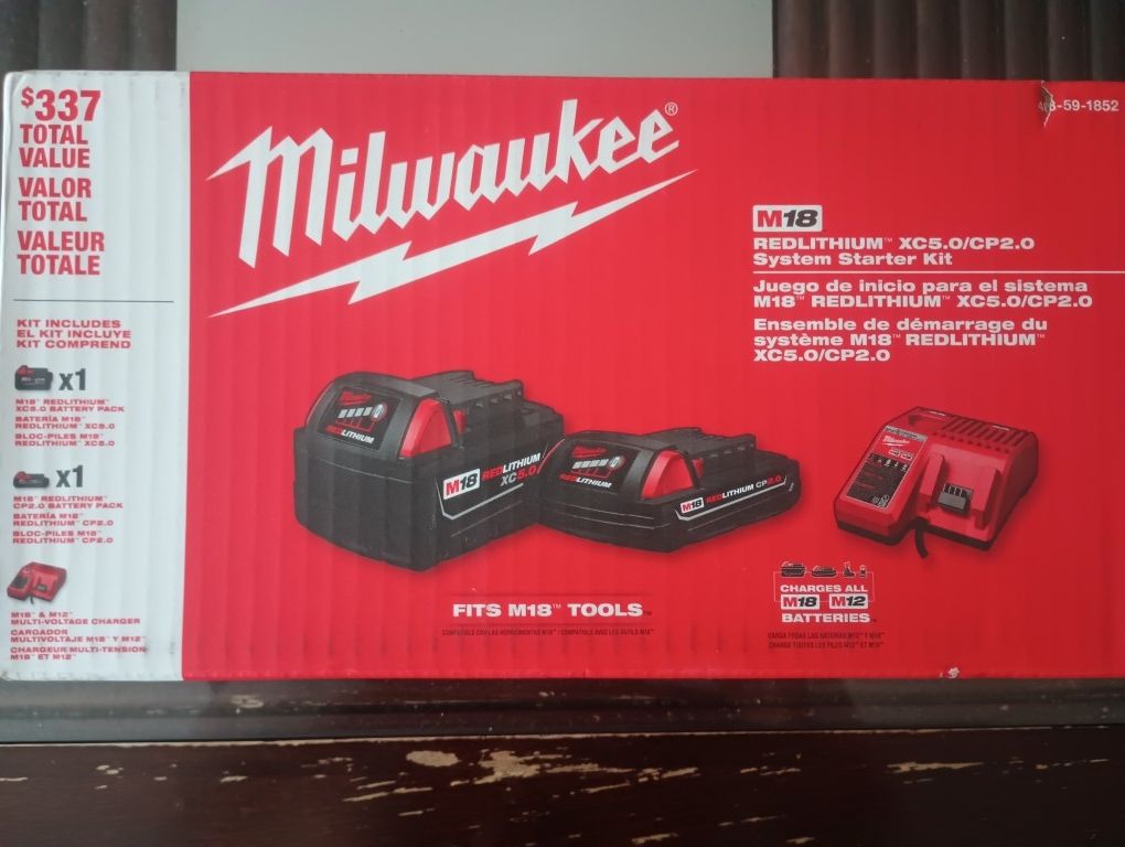 Milwaukee M18 Xc Batteries and Charger