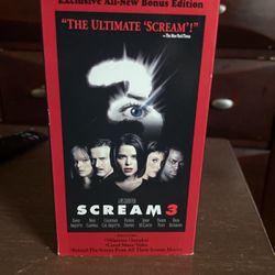 Scream 3 VHS BONUS EDITION