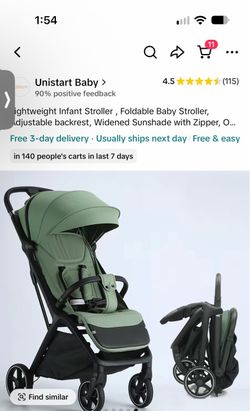 Unistart Baby Lightweight Foldable Infant Stroller