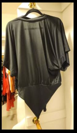 Zara Black Wrap Bodysuit. Size S