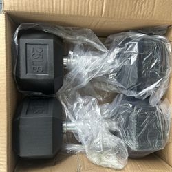 Two  25 Pound Dumbbells