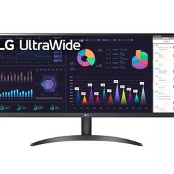 34” UltraWide (2560 x 1080) Monitor Display Black