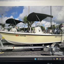 USED 2025 KEY WEST 1720 CC- LIKE NEW!- YAMAHA  90