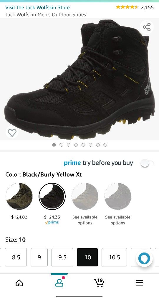 Jack Wolfskin Men's Outdoor Shoes Boots Size 10