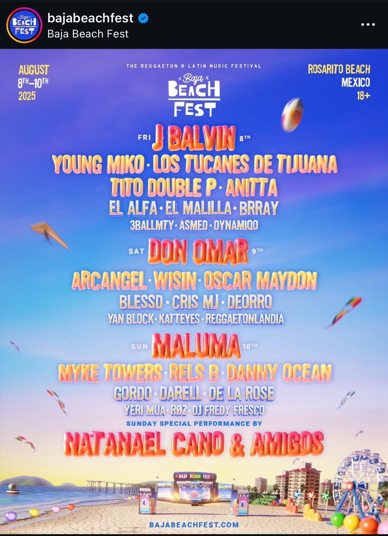 Baja Beach Fest 3 Day VIP Tickets