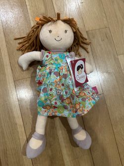 Bonikka Soft Rag Doll with Floral Dress