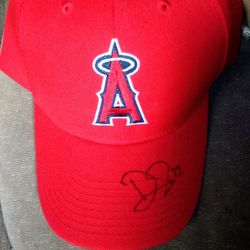 David Fletcher #22 Signature (Red) Angels Hat (Never Worn)