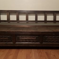 Handcarved Bali-Style Wood Sofa – One-of-a-Kind Statement Piece 🌿