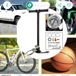 High Pressure Hand Pump 3 Stage, Pcp
Hand Pump 160Psi, Airgunl Filling Stirrup Pump (Black)