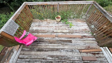 Free deck lumber, some rot, some solid