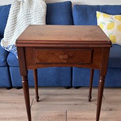 Vintage Sewing Machine Table