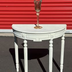 Vintage Candle Holder With Side Table 