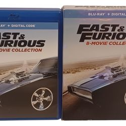 Fast & Furious 8-Movie Blu-ray Collection + Bonus Disc + Slipcover - No Digital