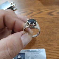 3.66cts Black Diamond Ring 