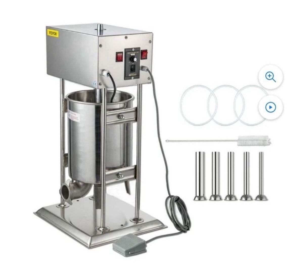 Electric Sausage Stuffer 20L/113.64lbs Capacity,