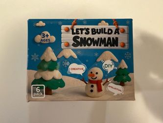 Build a Snowman Kit, 6 Pack Christmas Crafts for Kids