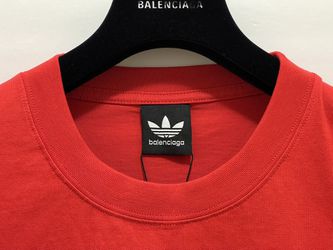 Balenciaga x Adidas Three Stripes logo print t-shirt, sz M for
