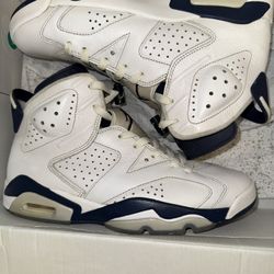 Jordan Retro 6 Midnight Navy Size 9 Men’s Sneakers Shoes Nike Air
