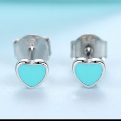 New! Tiffany Color Earrings - Studs $20