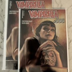 VAMPIRELLA #666 CARLA COHEN 1:40 FOIL Ratio Variant Cover N Comic X2