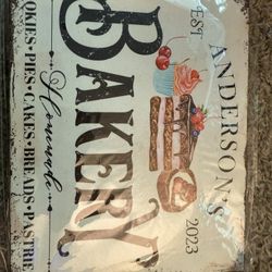 Anderson’s Bakery Vintage Canvas Sign 