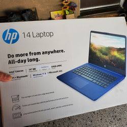 HP 14 LAPTOP IN THE BOX NEVER OPENED