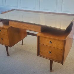 Walnut Desk By Hooker
