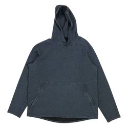 Lululemon At Ease Hoodie Mens Large L Blue Sweatshirt Pullover Textured Waffle