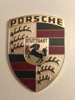New Porsche emblem 3" x 2"