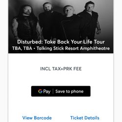 Disturbed Tickets