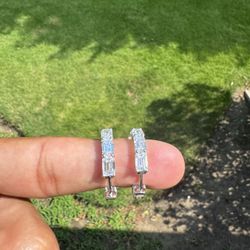 Emerald Diamond Earrings 