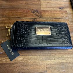 Women’s New Bebe black wallet with tag originally $50