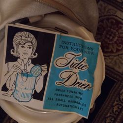 Vintage Clothes And Hair Dryer 