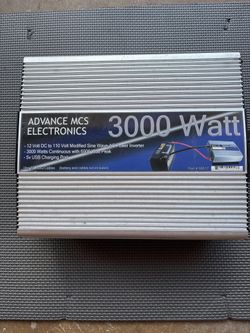 Advace MCS 3000W Modified Sine Wave Power Inverter 12V 120V Fast Charging