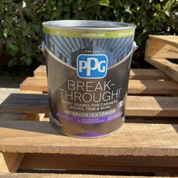 Break-Through! 1 gal. Base 1 Semi-Gloss Door, Trim & Cabinet Paint