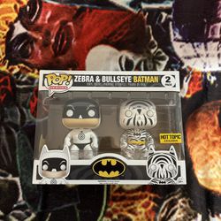 Funko Pop! Heroes Zebra and Bullseye Batman - 2 Pack - Hot Topic Exclusive