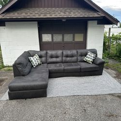 Ashley Signature 2 Piece Grey Sectional