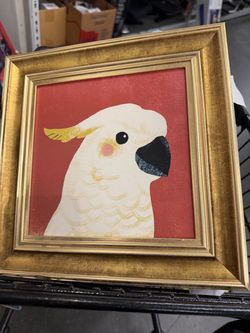 hand painted cockatoo picture