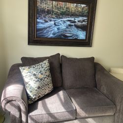 Sofa And Loveseat With Pillows 