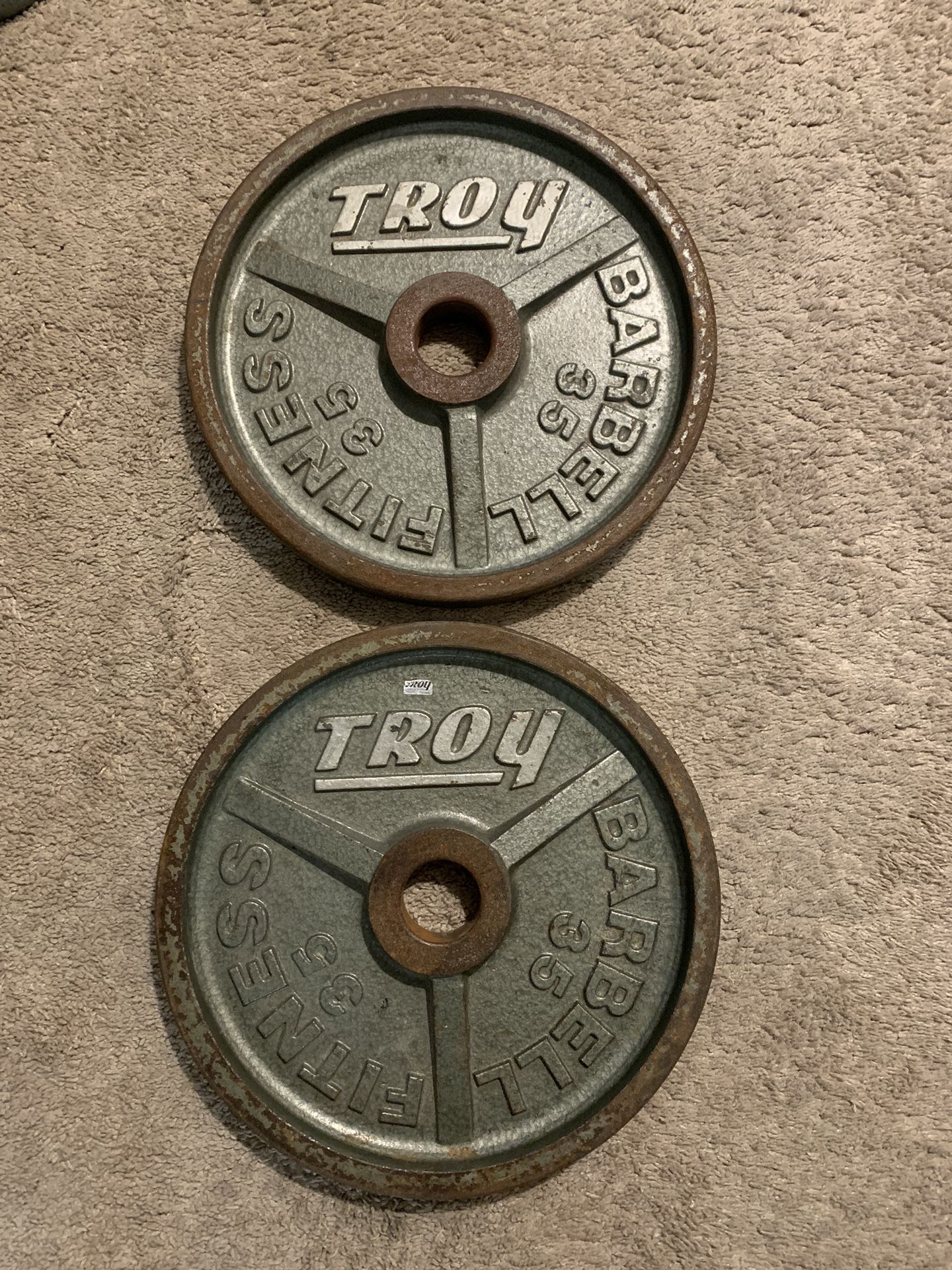 Olympic Weight Plates - Pair of 35s - Total 70 Pounds