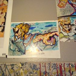 All Might Painting (Signed By Artist)