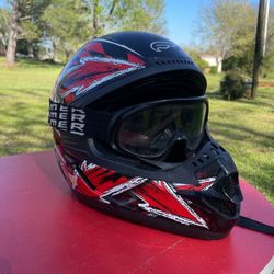 Fulmar dirt Bike Helmet With Goggles 