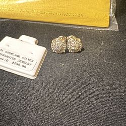 Moissanite Earrings 925 Silver