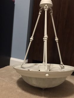 Glass chandelier