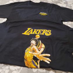 One Piece X Los Angeles Lakers T-shirt Collab
