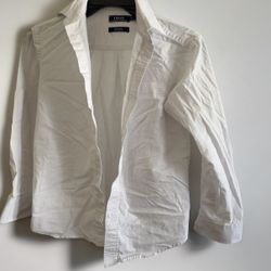IZOD White Stretch Button-Down Shirt – Classic Fit