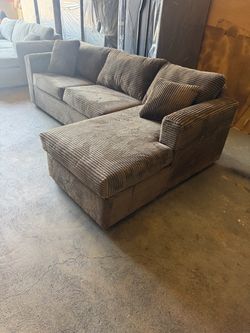 Brand new brown corduroy sectionals