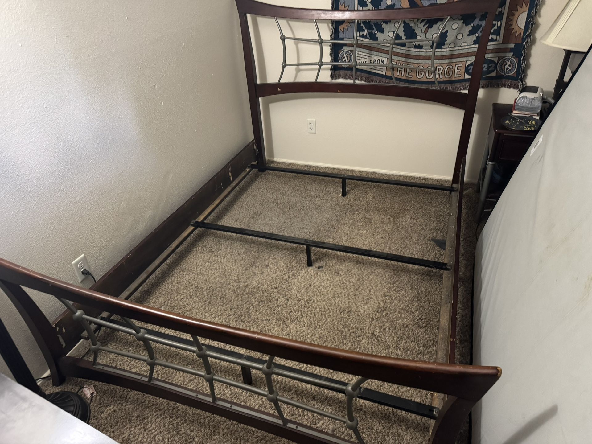 Queen Size Bed frame And box spring